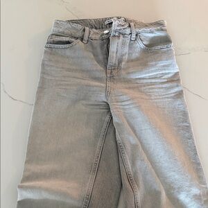 Zara High-Rise Light Gray Women's Jeans